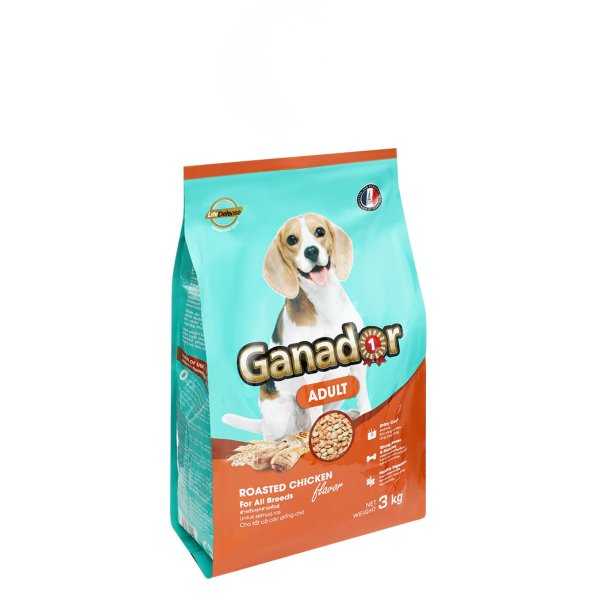 Hạt Ganador Adult Cho Chó Trưởng Thành Vị Gà Quay