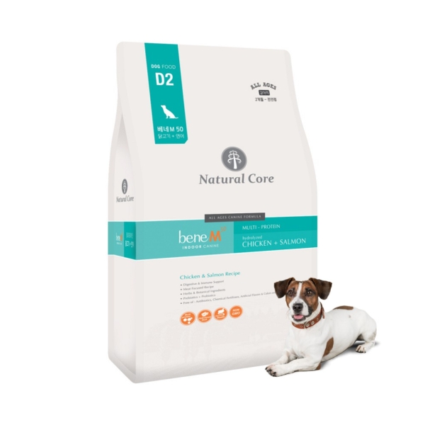 Hạt Cho Chó Mọi Lứa Tuổi Hữu Cơ Natural Core M50 Gà &amp; Cá Hồi