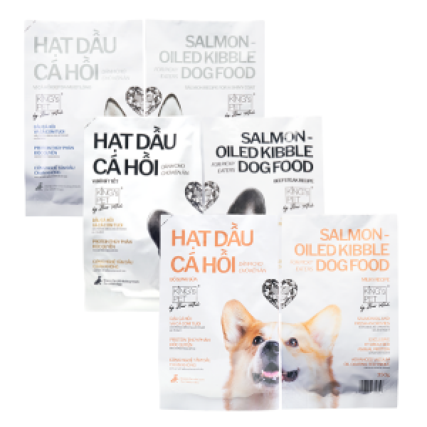 Thức ăn hạt dầu cá hồi cho chó con King's Pet