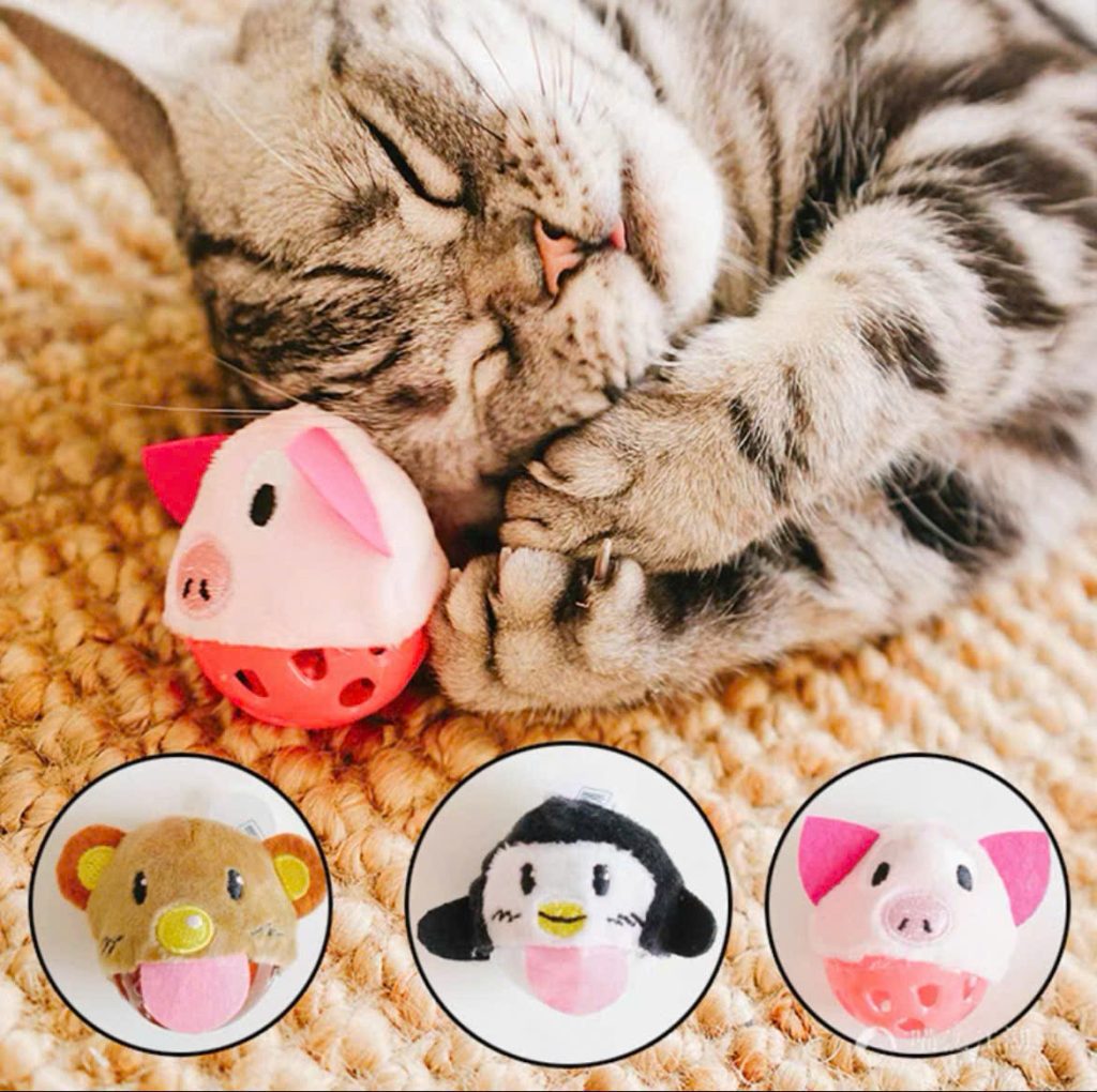 Đồ Chơi Banh Tròn Hình Động Vật Chứa Chuông FOFOS