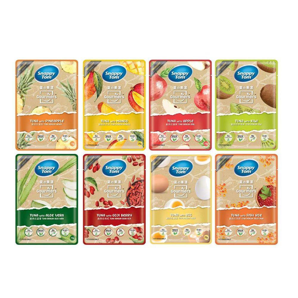 Pate Mèo Snappy Tom Cá Ngừ Mix Trái Cây 70g
