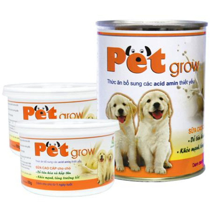 Pet-Grow Sữa Bột Cao Cấp Chó Con - Phù Hợp Cún Từ 1 Ngày Tuổi