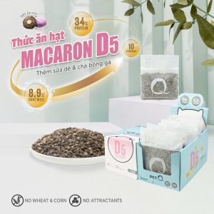 Thức Ăn Hạt Macaron D5 PetQ Kitten Cho Mèo Con