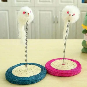 Bàn Cào Móng Có Chuột Đồ Chơi Cho Mèo Xả Stress - Mài Móng