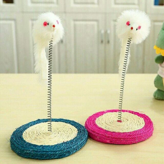 Bàn Cào Móng Có Chuột Đồ Chơi Cho Mèo Xả Stress - Mài Móng