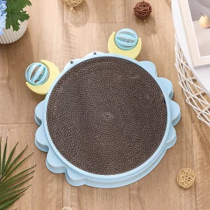 Bàn Cào Móng Cho Mèo Hình Thù Con Cua - Kèm Banh Lục Lạc