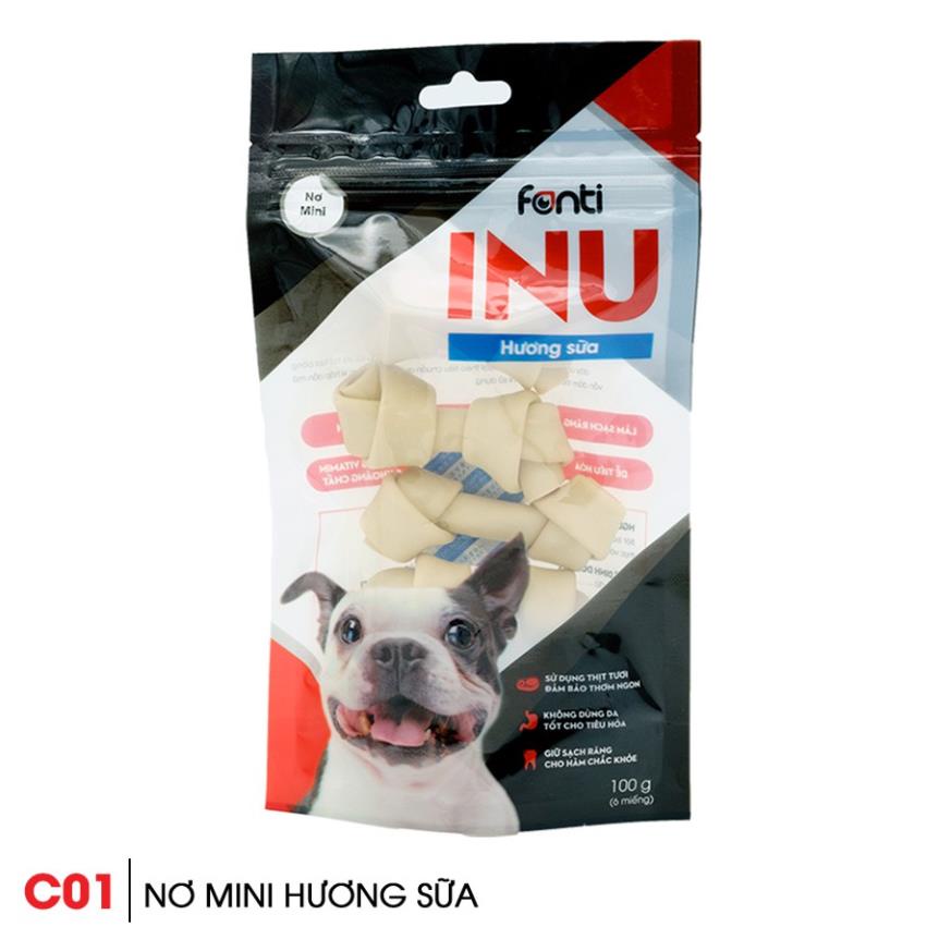 Xương Nơ Hương Sữa Fonti Inu Cho Chó
