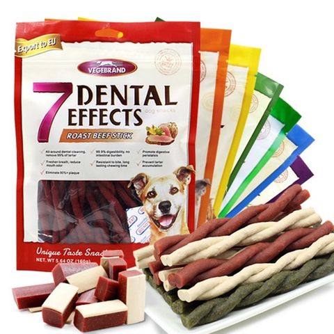 Snack Cho Chó Xương Nhai 7 Dental Effects Gặm Sạch Răng Gói 160G Thái Lan