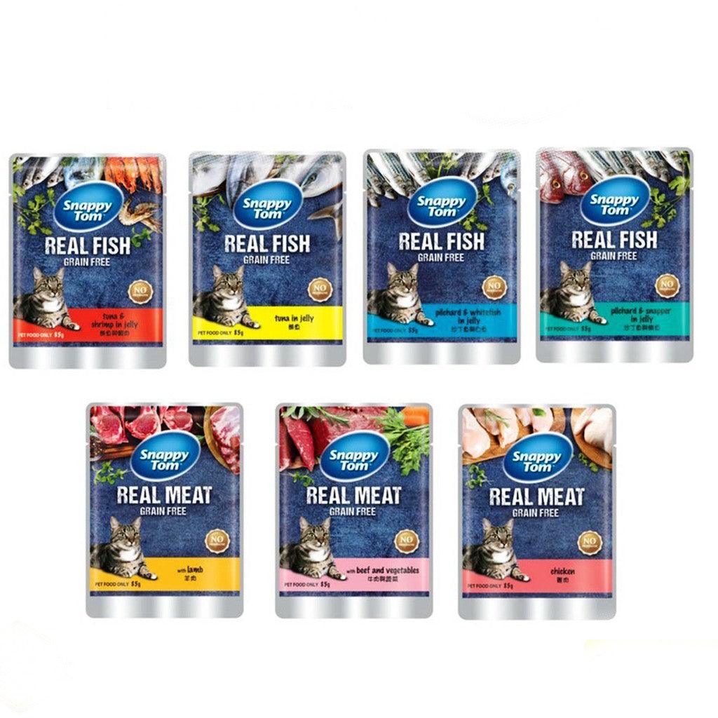 Pate Mèo Snappy Tom Real Meat Nhiều Vị 85G