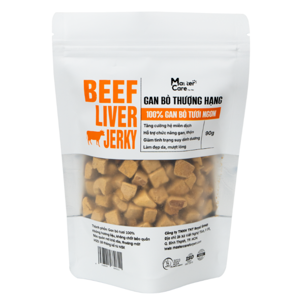 Gan Bò Sấy Khô Cho Chó Mèo MasterCare 100G