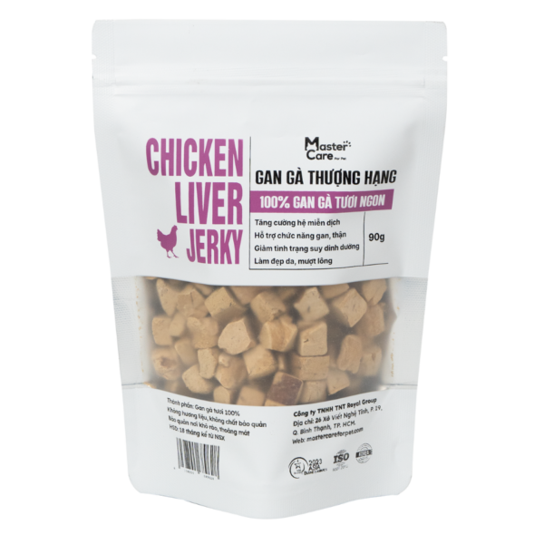 Gan Gà Viên Sấy Khô Cho Chó Mèo MasterCare 100G