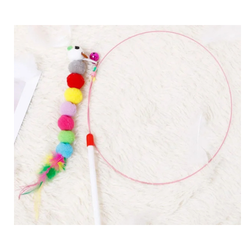 Cần Câu Mèo Dây Thép Dễ Thương - Vui Chơi Với Mèo