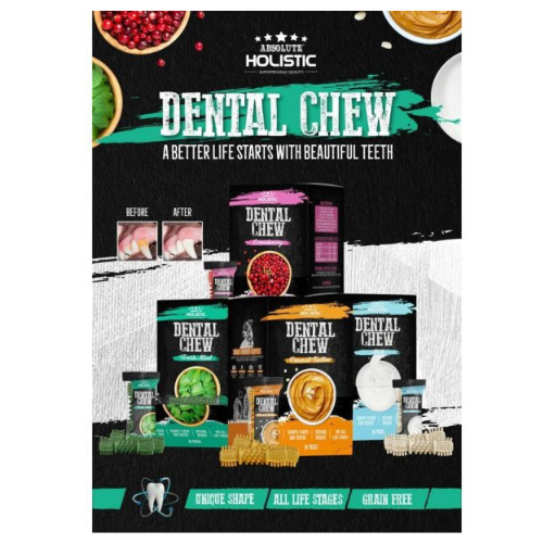 Bánh Xương Sạch Răng Thơm Miệng Cho Chó Absolute Holistic Dental Chew