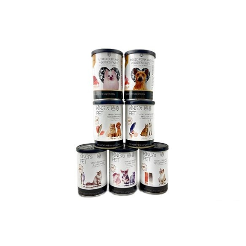Pate Hỗn hợp Cá King’s Pet Lon 380G Thức Ăn Cho Chó/Mèo