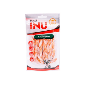 Que Da Bò Sữa Cuộn Thịt Gà Fonti Inu Cho Chó