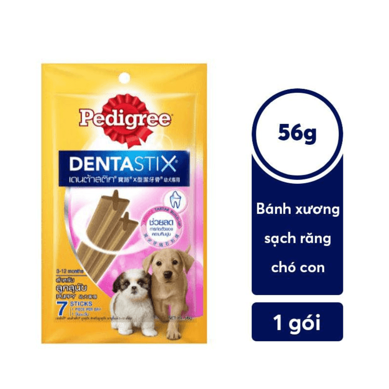 Bánh Xương Cho Chó Con Sạch Răng Pedigree Dentastix PUPPY 56G