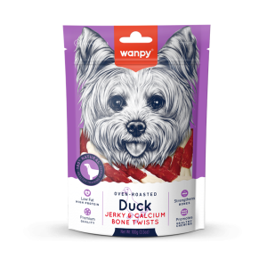 Wanpy - Thịt Vịt Sấy Cuộn Xương Cho Chó 100G