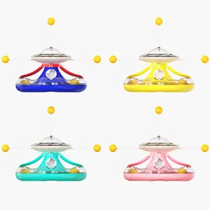 Đồ Chơi Cho Mèo Hình Đĩa Bay PAW UFOs Cat Toy Vàng/Xanh