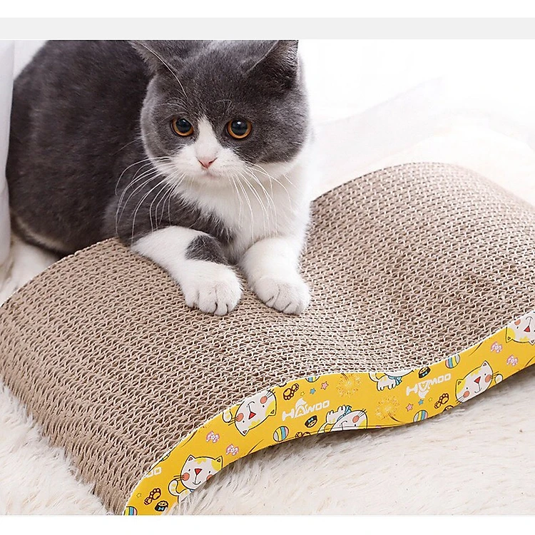 Bàn Cào Móng Lượn Sóng Cho Mèo, Bàn Cào Mèo Kích Thước 20 x 42cm