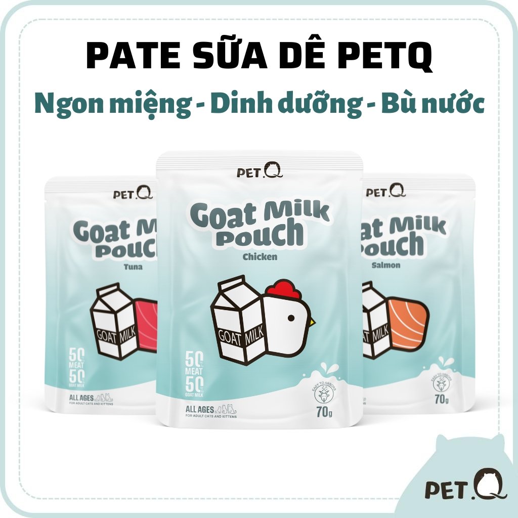Pate Mèo Sữa Dê PetQ 70G