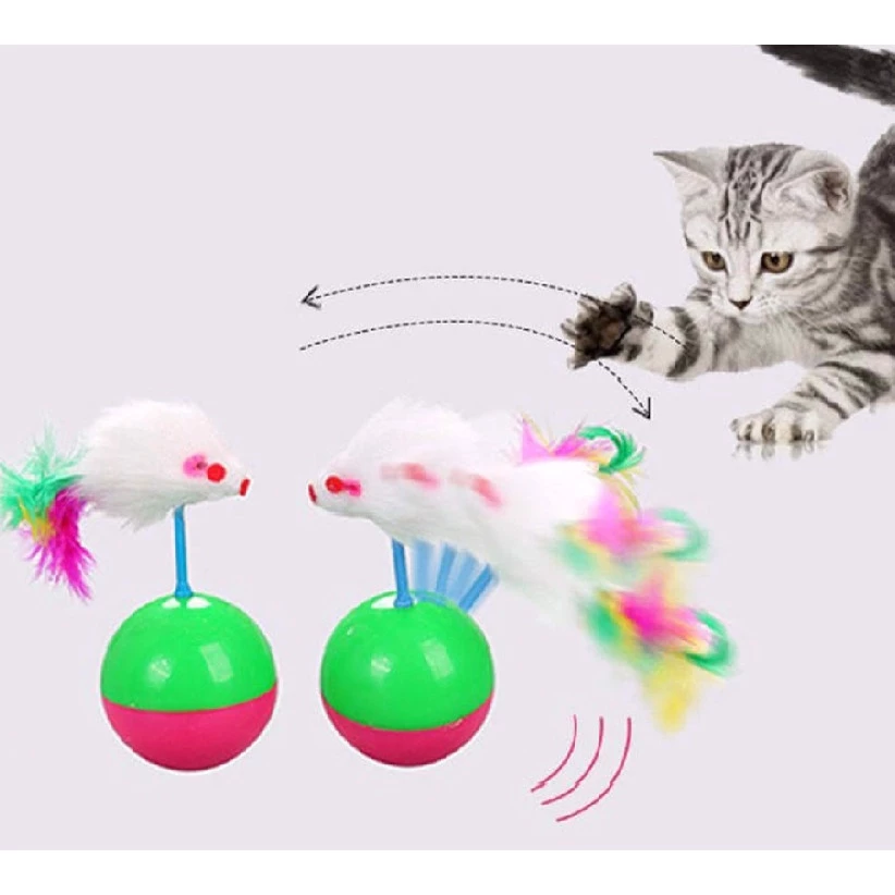 Đồ Chơi Banh Chuột Lật Đật Cho Mèo