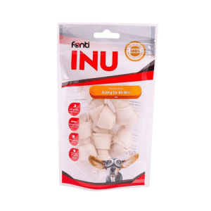 Bánh Thưởng Cho Chó Xương Gặm Fonti Inu - Xương Nơ Da Bò Mini