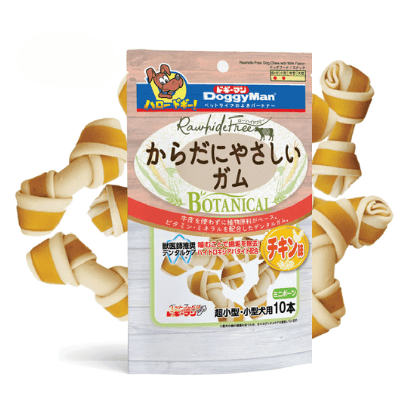 Bánh Thưởng Cho Chó Xương Nơ Hương Gà DoggyMan (10 Cây)
