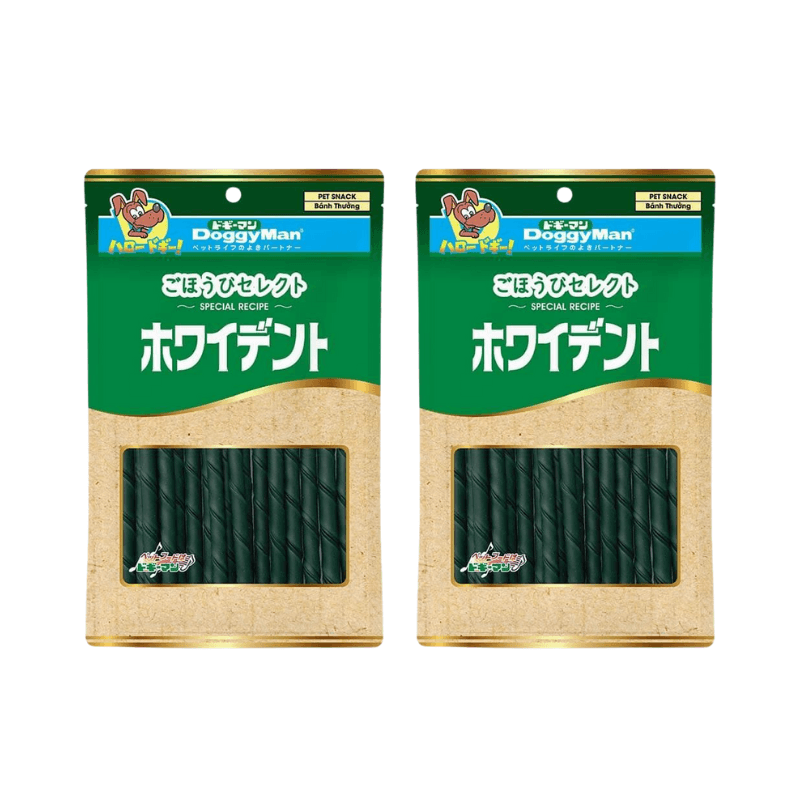 Bánh Thưởng Cho Chó Xương Xanh Thơm Miệng Doggyman 120G