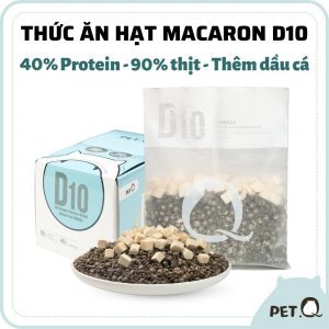 Thức Ăn Hạt Macaron D10 PetQ Cho Mèo Mọi Lứa Tuổi