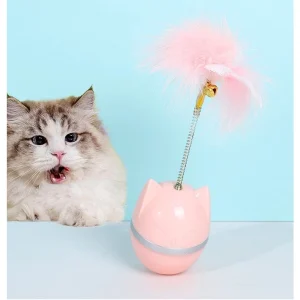 Đồ Chơi Lật Đật Kèm Lông Vũ Tăng Tương Tác Cho Mèo