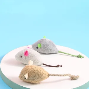 Set 3 Chuột Bông Đồ Chơi Cho Mèo