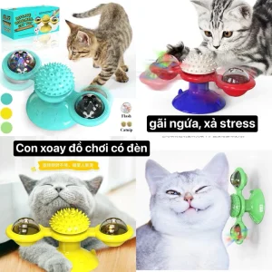 Đồ Chơi Gãi Ngứa Con Xoay Cối Xay Gió Cho Mèo