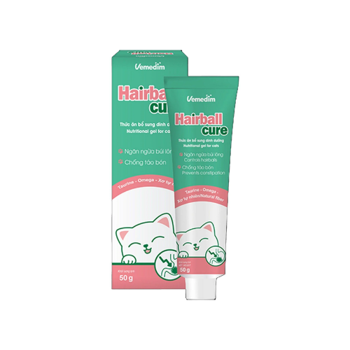 Gel Tiêu Búi Lông Hairball Cure 50g Cho Mèo