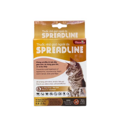 Spreadline - Nhỏ Gáy Trị Ve Rận Mèo 0.8 - 2.5kg
