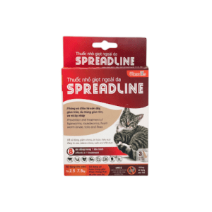 Spreadline - Nhỏ Gáy Trị Ve Rận Mèo (2.5 - 7.5kg)