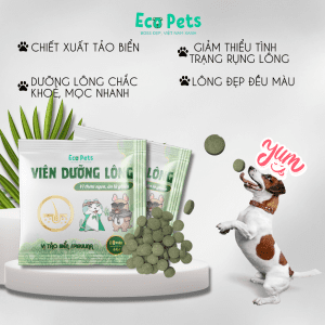 Viên Dưỡng Lông Ecopets Tảo Biển 5G Cho Thú Cưng