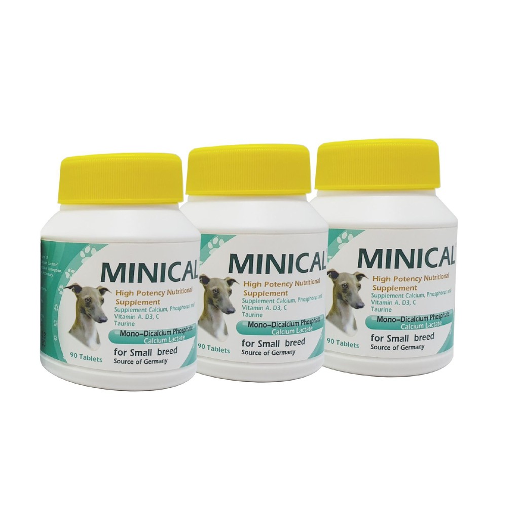 MINICAL 90 viên - Sản Phẩm Bổ Sung Canxi Và Phospho Cho Chó Giống Nhỏ