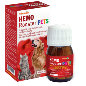 10 Viên Lẻ - Viên Uống Bổ Máu Chó Mèo Hemo Rooster Pets