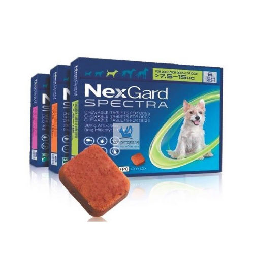 Viên Nhai Nexgard Spectra Trị Nội Ngoại Ký Sinh Cho Chó (1 Viên)