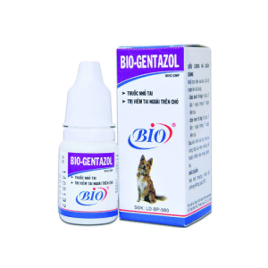 Thuốc Nhỏ Tai Cho Chó Mèo Gentazol Bio 10ml