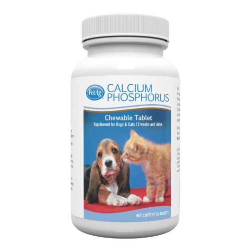 Hộp 50 Viên Bổ Sung Canxi Cho Chó Mèo Phosphorus Calcium PetAG
