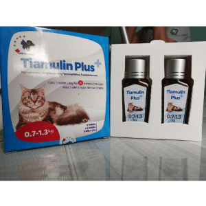 Thuốc Trị Hô Hấp Cho Mèo Tiamulin Plus+ (Hộp 2 Lọ 6 Viên) 0.7-1.3KG