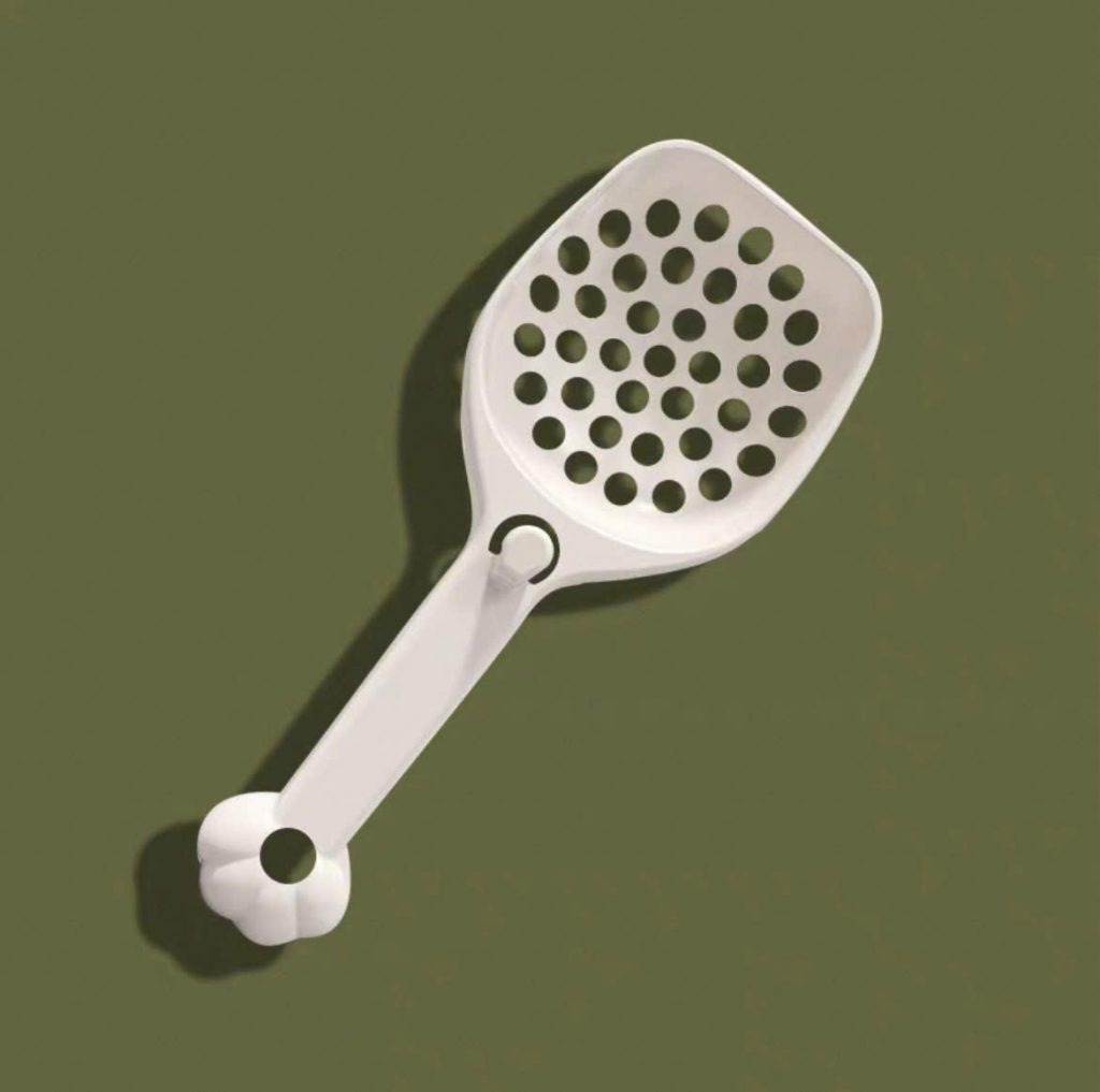 Xẻng Xúc Cát Có Gài - Cán Lỗ Tròn Đuôi Hình Hoa