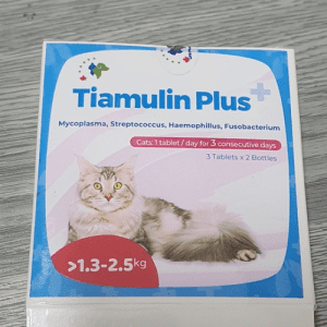 Thuốc Trị Hô Hấp Cho Mèo Tiamulin Plus+ (Hộp 2 Lọ 6 Viên) 1.3 - 2.5KG