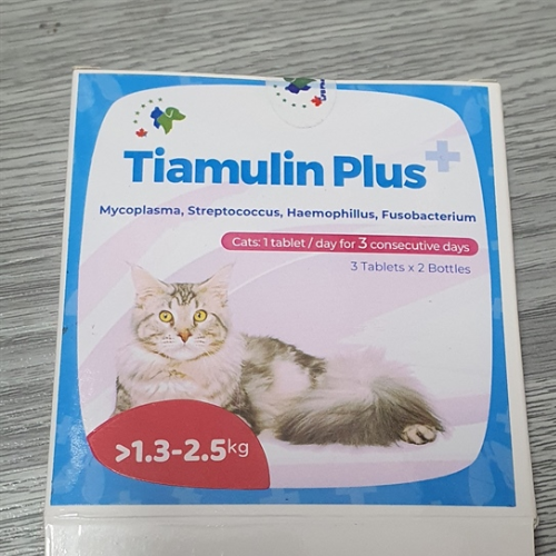 Thuốc Trị Hô Hấp Cho Mèo Tiamulin Plus+ (Hộp 2 Lọ 6 Viên) 1.3 - 2.5KG