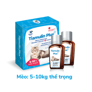Thuốc Trị Hô Hấp Cho Mèo Tiamulin Plus+ (Hộp 2 Lọ 6 Viên) 5-10KG