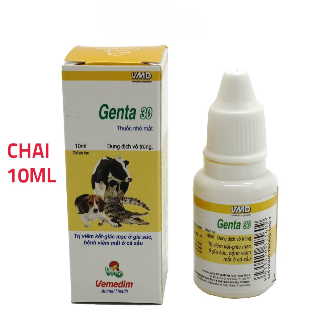 Thuốc Nhỏ Mắt Vemedim Genta 30 Trị Viêm Kết Giác Mạc, Viêm Mắt 10ml
