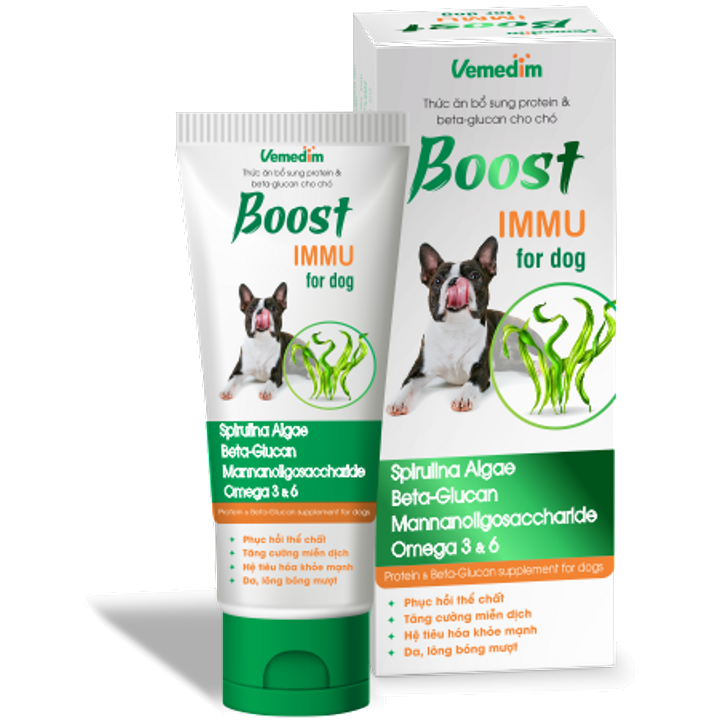 Boost Immu Dog Bổ Sung Protein Cho Chó 60G