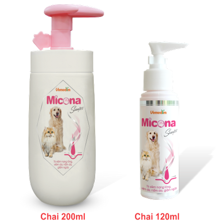 Sữa Tắm Cho Chó Mèo Micona Shampoo Phòng Nấm Da, Viêm Da