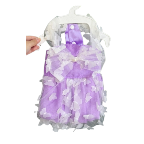 Váy Bướm Xinh Tím Cho Thú Cưng